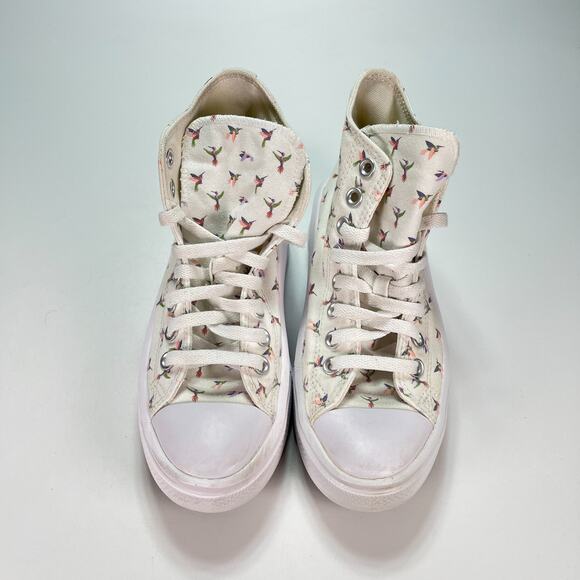 Converse Chuck Taylor All Star Move White Platform High Top Sneaker Youth Size 4 - Picture 3 of 11